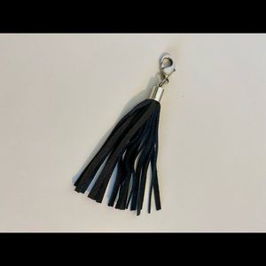 Magnabilities faux leather fringe charm